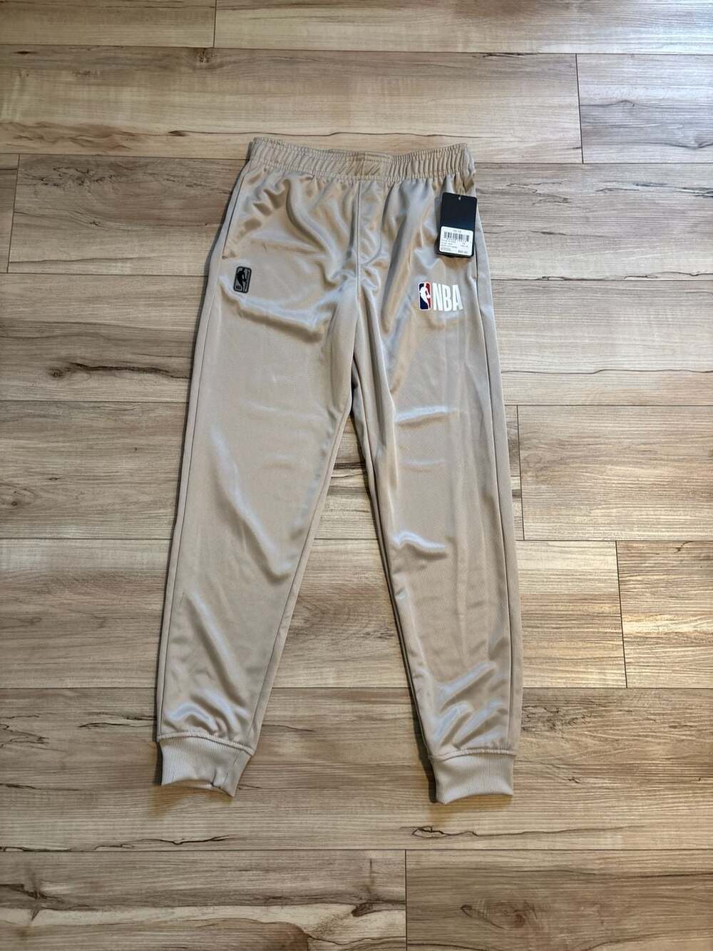 NWT NBA Youth Jogger Sweatpants Beige Size 10-12